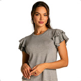 Blusa Feminina Social Manga