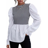 Blusa Feminina Social Outono