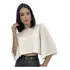 Blusa Feminina Social Plus Manga Flare Soltinha Viscolycra 