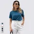Blusa Feminina Social Soltinha Malha De Viscose