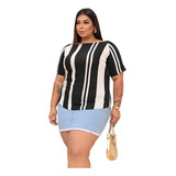 Blusa Feminina Soltinha Ombro