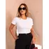 Blusa Feminina Stefani Fashion T-shirt Manga Curta Adulto.