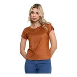 Blusa Feminina Suede T