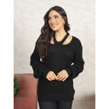 Blusa Feminina Sueter Detalhes