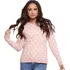 Blusa Feminina Suéter Elegante Manga Comprida Estampado Moda