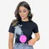 Blusa Feminina T-shirt Algodão Blusinha Baby Look Estampada