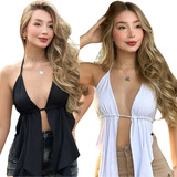 Blusa Feminina Top Cropped