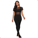Blusa Feminina Transparente De