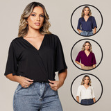 Blusa Feminina Transpassada Moda