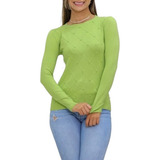 Blusa Feminina Trico Perolas