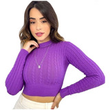 Blusa Feminina Tricot Cropped