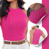 Blusa Feminina Tricot Gola