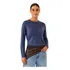 Blusa Feminina Tricot Manga Longa Maria Filó Azul Original