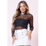 Blusa Feminina Tule Estrelas