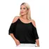 Blusa Feminina Viscolycra Ombro Vazado Com Alcinha Corrente