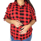 Blusa Feminina Xadrez Plus