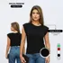 Blusa Feminino Básica Muscle Tee Viscolycra Veste 36 Ao 48