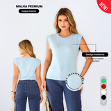 Blusa Feminino Basica Muscle