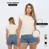 Blusa Feminino Básica Muscle Tee Viscolycra Veste 36 Ao 48
