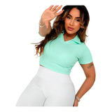 Blusa Feminino Cropped Manga