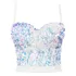 Blusa Festa Balada Sexy Top Cropped Paetê Carnaval Jl688