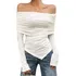 Blusa Festa Luxo Ombro A Ombro Sobreposta Franzida 4s1403