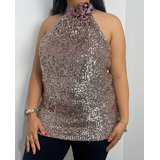 Blusa Festa Luxo Paete