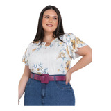 Blusa Floral Malha Fria