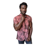 Blusa Floral Masculina Manga