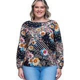 Blusa Florida Plus Size
