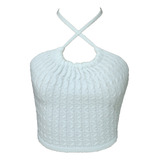 Blusa Frente Unica Cropped