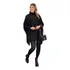 Blusa Frio Max Blusão Vestido Poncho Tricô Gola Alta Inverno