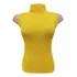 Blusa Garrafinha Canelada Moda Tricot Gola Alta Blogueirinha