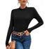 Blusa Gola Alta Inverno Manga Longa Cacharrel Canelada Luxo