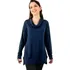 Blusa Gola Alta Manga Longa Básica Malha Inverno Soltinha