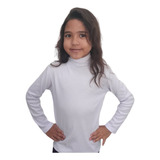Blusa Gola Alta Manga Longa Segunda Pele Infantil 1 Ao 10