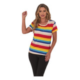 Blusa Gola Careca Listrada