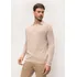 Blusa Gola Polo Manga Longa Tricot Bege