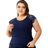 Blusa Gola Redonda E