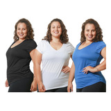 Blusa Gola V Feminina