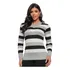 Blusa Gola V Sueter Feminino Tricot  Tricô Listrado Atacado