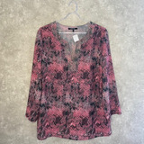 Blusa Gregory Rosa Estampada