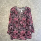 Blusa Gregory Rosa Estampada