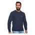 Blusa Guess Tricot Pullover Estonado Logo Azul Marinho