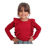Blusa Infantil Canelada Menina