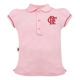 Blusa Infantil Flamengo Camiseta Criança Polo Rosa Mengo