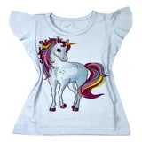 Blusa Infantil Menina Unicornio