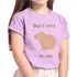 Blusa Infantil Menina Verao Capivara Fofinha Baby Dont Worry