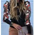 Blusa Lace Floral Feminina Manga Longa Linda Elegante Bibb