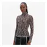 Blusa Lança Perfume Onça Gola Alta Ou25 Bege Feminino